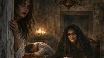تعملي إيه لو عرفتِ إن 'حماتك' اللي لبستِ الأسود في عزاها، قاعدة ورا الحيطة بتسمع صوت ضحككم كل ليلة ومستنية اللحظة اللي تخلصك فيها من إبنها؟ 